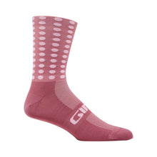 Load image into Gallery viewer, Giro Comp Racer High Rise Sock - Dusty Rose Linocut
