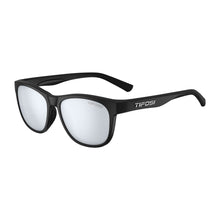 Load image into Gallery viewer, Tifosi Swank Satin Black, Smoke Bright Blue Lens