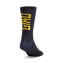 Load image into Gallery viewer, Giro Seasonal Merino Wool Socks - Dark Shark/Spectra Yellow