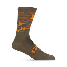 Load image into Gallery viewer, Giro Seasonal Merino Wool Socks - Trail Green Camo