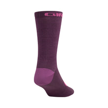 Load image into Gallery viewer, Giro Seasonal Merino Socks - Dark Cherry/Raspberry