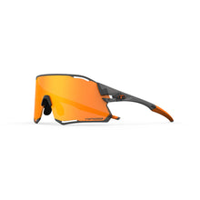 Load image into Gallery viewer, Tifosi Rail Race Sunglasses Satin Vapor with Clarion Orange and Clear Lens

