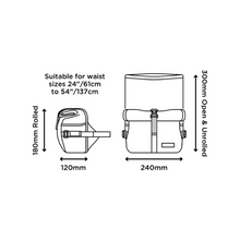 Load image into Gallery viewer, Restrap Utility Hip Pack Dimensions
