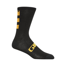 Load image into Gallery viewer, Giro Seasonal Merino Wool Socks Glaze Yellow/Black
