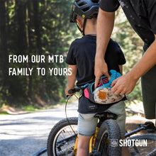 Load image into Gallery viewer, Shotgun MTB Tow Rope + Kids Hip Pack Combo Family
