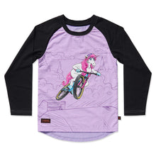 Load image into Gallery viewer, KRS_Windproof Kids MTB Jersey_Unicorn_front_white
