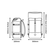 Load image into Gallery viewer, Restrap Rolltop 40L Dimensions
