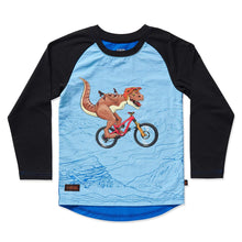 Load image into Gallery viewer, KRS_Windproof Kids MTB Jersey_Dino_front_white
