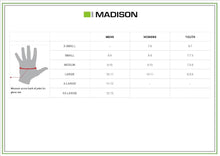 Load image into Gallery viewer, Madison Glove Size Chart Jan 2018

